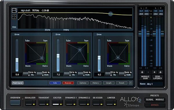 iZotope Alloy 2 Mixing Channel Software, Exciter