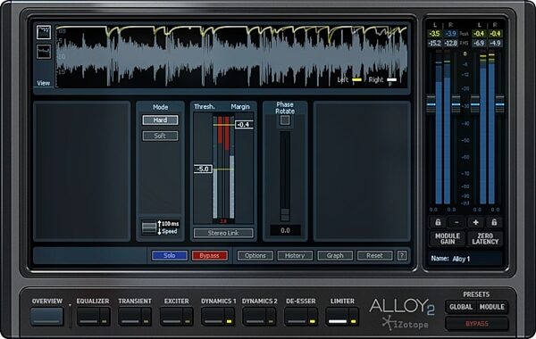 iZotope Alloy 2 Mixing Channel Software, Limiter