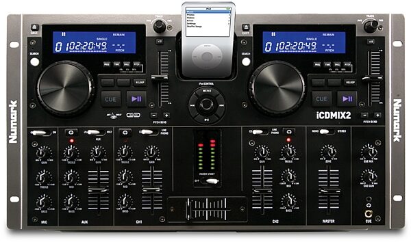 Numark iCDMIX2 Dual CD Performance System with Universal Dock, Top