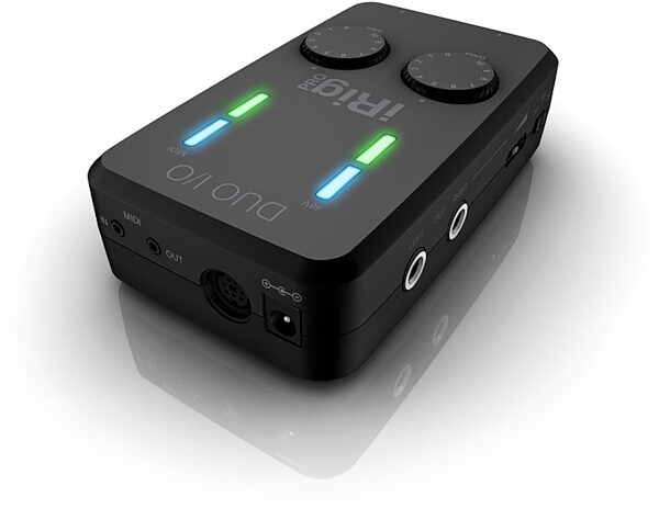 IK Multimedia iRig Pro DUO I/O Audio/MIDI Interface, New, Angle