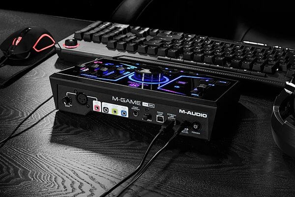 M-Game RGB Dual USB Streaming Interface and Mixer, New, In Use