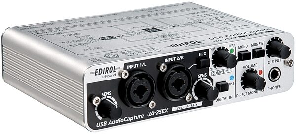 Edirol UA25EX USB 2.0 Stereo Audio Interface, Angle