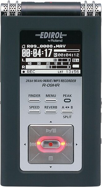Edirol R09HR High Resolution Wave and MP3 Recorder, Front