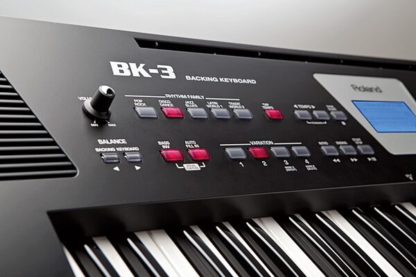Roland BK-3 Backing Keyboard, 61-Key, Closeup