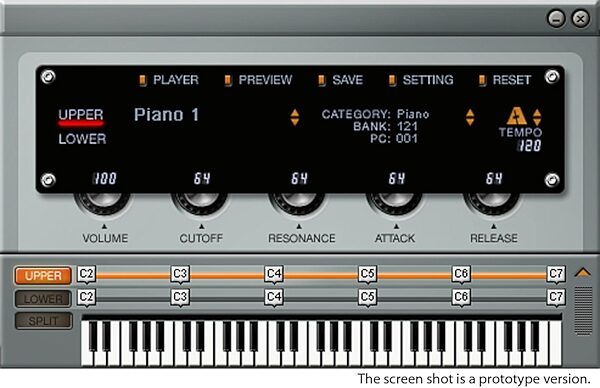 Edirol PC-80 61-Key USB/MIDI Keyboard Controller, Synthesizer Screenshot