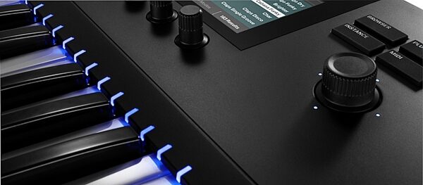 Native Instruments Komplete Kontrol S61 MK2 USB MIDI Keyboard Controller, New, Action Position Back