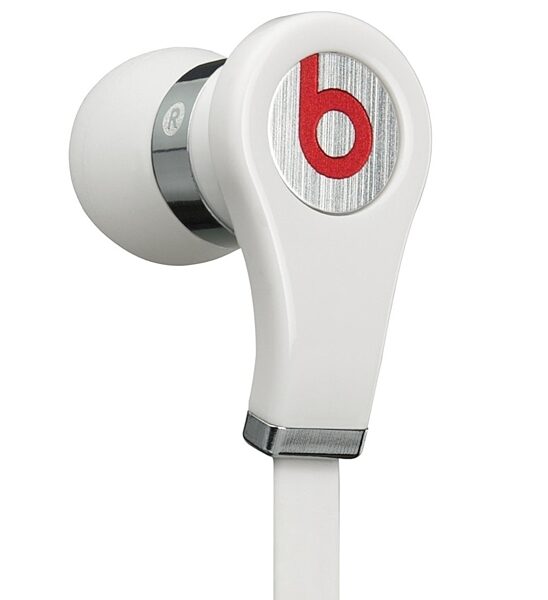 Monster Beats By Dr. Dre Tour Earphones, White Angle