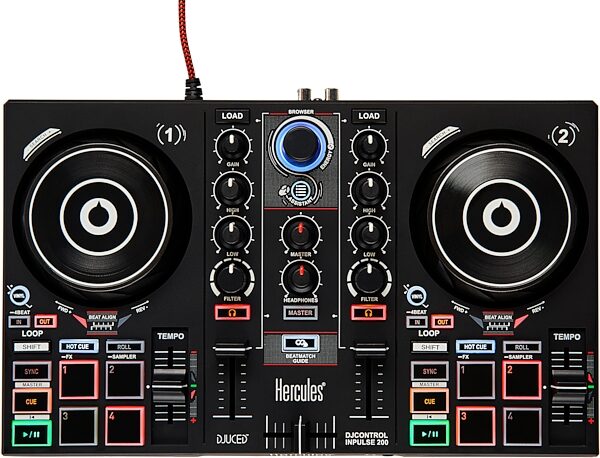 Hercules DJControl Inpulse 200 DJ Controller, Action Position Back
