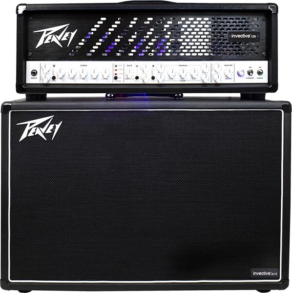 Peavey Invective Guitar Speaker Cabinet (120 Watts, 2x12"), 16 Ohms, Action Position Front