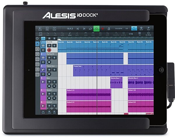 Alesis iO Dock II Universal Pro Audio Dock for iPad, Top