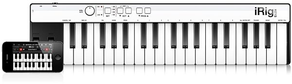 IK Multimedia iRig KEYS Mini Keyboard Controller, 37-Key, Size Comparison