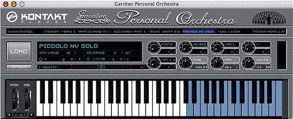 Garritan Personal Orchestra Soft Synth (Macintosh and Windows), Main