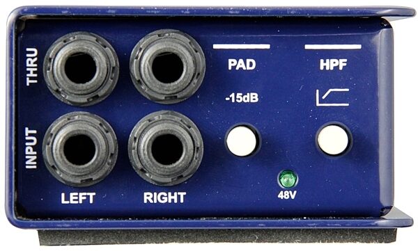 Radial J48 Stereo Active Direct Box, New, Front