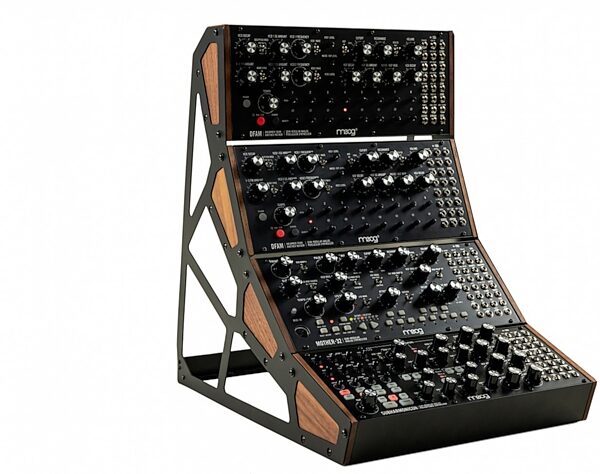 Moog 4-Tier Rack Kit for DFAM/Mother-32/Subharmonicon Synthesizer, Action Position Back