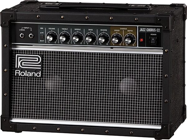 Roland JC-22 Jazz Chorus Guitar Combo Amplifier, New, Angle