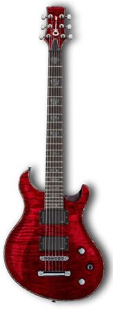Charvel DC-1 ST Electric Guitar, Transparent Red