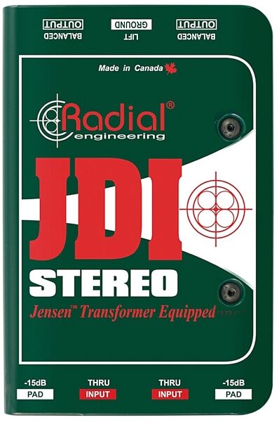 Radial JDI Stereo Passive DI Direct Box, Warehouse Resealed, Main