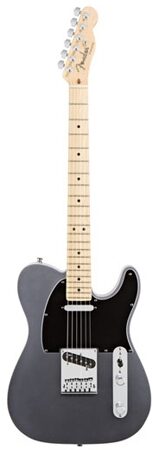 Fender American Deluxe Telecaster Electric Guitar (Maple with Case), Tungsten