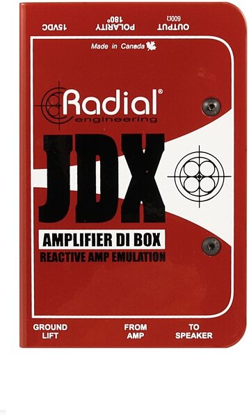 Radial JDX Reactor Guitar Amp Direct Box, Top