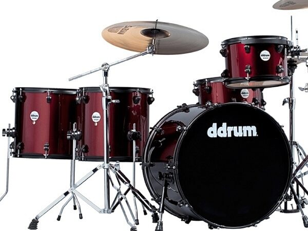 DDrum JMR522 Journeyman Rambler 22 Drum Set (5-Piece), Wine Red