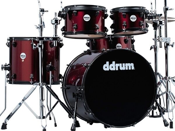 DDrum JMP522 Journeyman Player 22 Drum Set (5-Piece), Wine Red