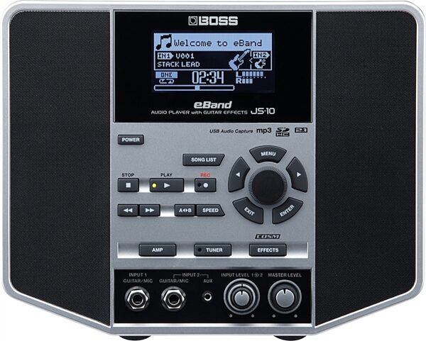 Boss eBand JS-10 Audio Player with Guitar Effects, New, Front