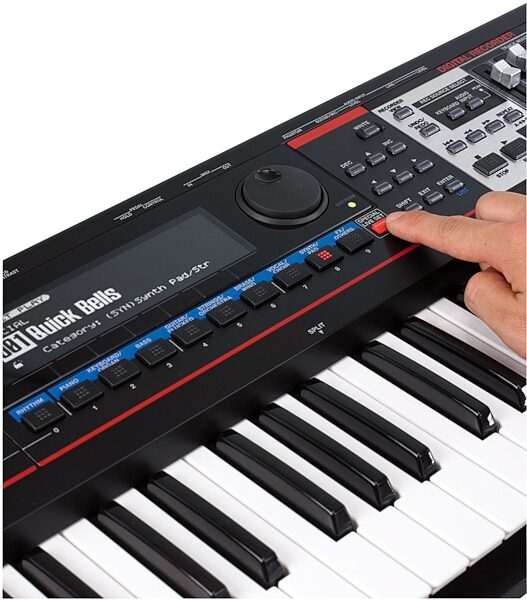 Roland JUNO-Gi 61-Key Mobile Synthesizer with Digital Recorder, In Use - Jog Dial