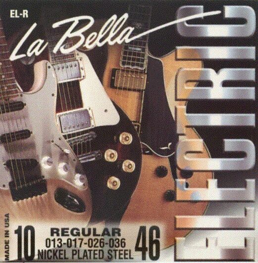 La Bella Nickel-Plated Round Wound Electric Guitar Strings, Regular