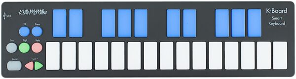 Keith McMillen Instruments K-Board-C Smart Sensor USB-C MIDI Keyboard Controller, Main