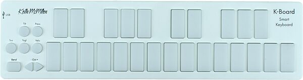 Keith McMillen Instruments K-Board-C Smart Sensor USB-C MIDI Keyboard Controller, Action Position Front