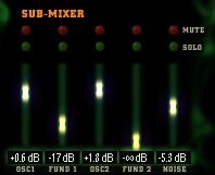 Antares Kantos Audio Controlled Synthesizer (Macintosh and Windows), Submixer