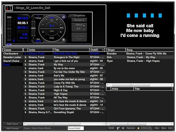 Visiosonic PCDJ Karaoki Karaoke Software, Windows, Screenshot 1