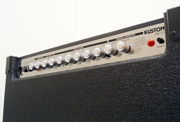 Kustom KBA100X Bass Combo Amplifier (100 Watts, 1x15 in.), Control Panel View
