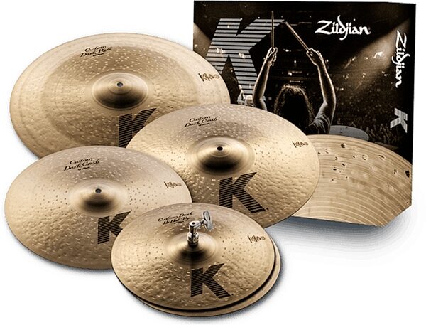 Zildjian K Custom Dark Cymbal Pack, New, Action Position Back