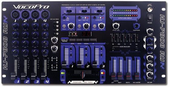 VocoPro KJ-7808RV Professional KJ/DJ/VJ Mixer, New, Main