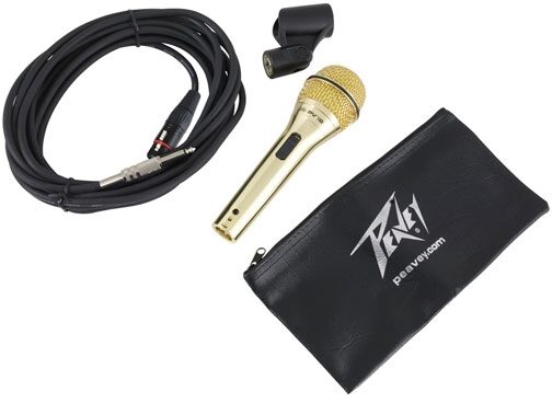 Peavey PVi 2G Microphone, Gold Ouarter-Inch Connector