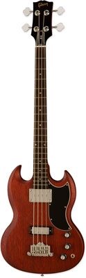 Gibson SG Standard Faded Electric Bass (with Case), Worn Brown