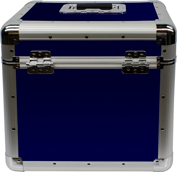Odyssey KLP2 Stacking Record Case for 70 12" Vinyl Records, Blue, Action Position Back