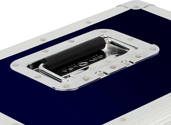 Odyssey KLP2 Stacking Record Case for 70 12" Vinyl Records, Blue, Action Position Back