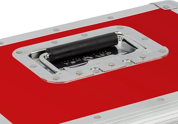 Odyssey KLP2 Stacking Record Case for 70 12" Vinyl Records, Red, Action Position Back