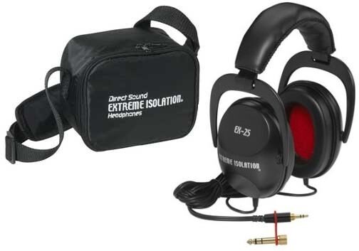 Direct Sound EX-25 Extreme Isolation Headphones, Pack with Bag