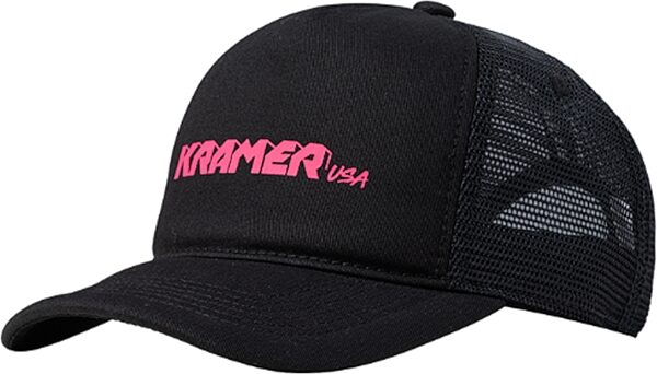 Kramer Foam Trucker Hat, Black, Action Position Back