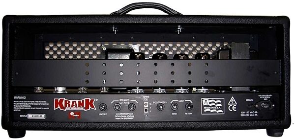 Krank Amplification Revolution Plus Guitar Amplifier Head (100 Watts), back