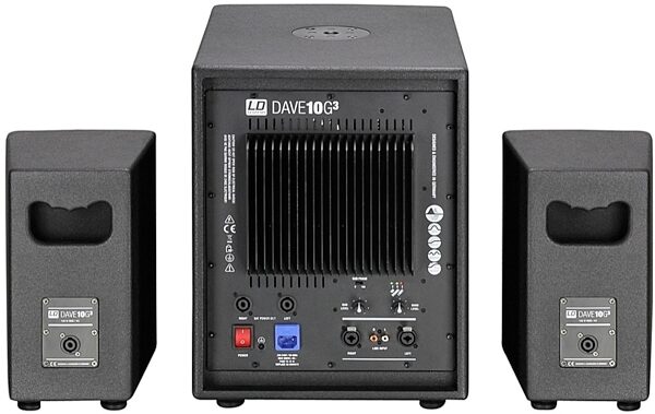 LD Systems Dave 10 G3 Portable Sound System, Rear
