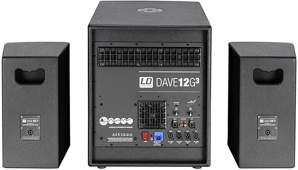 LD Systems DAVE 12 G3 Portable Sound System, Rear
