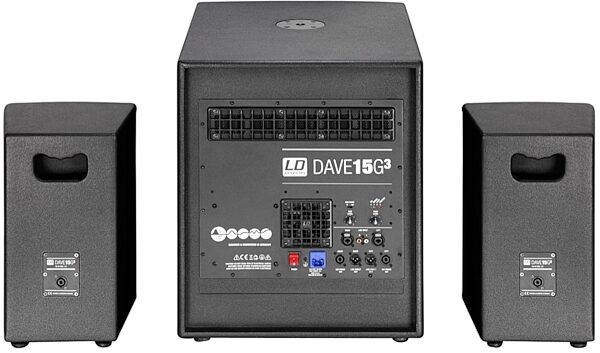 LD Systems DAVE 15 G3 Portable Sound System, Rear