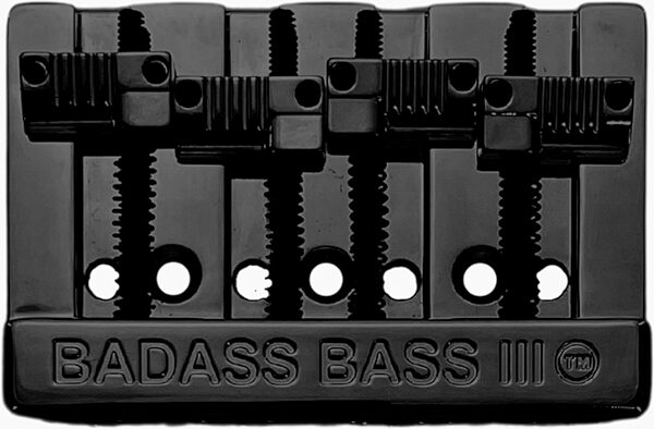 Leo Quan BB-3343-003 Badass III Bass Bridge, Black, Action Position Back