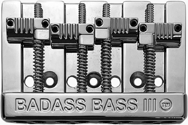 Leo Quan BB-3343-003 Badass III Bass Bridge, Chrome, Action Position Back