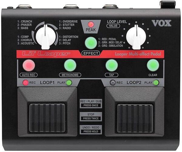 Vox Lil' Looper Multi-Effects Pedal, Top