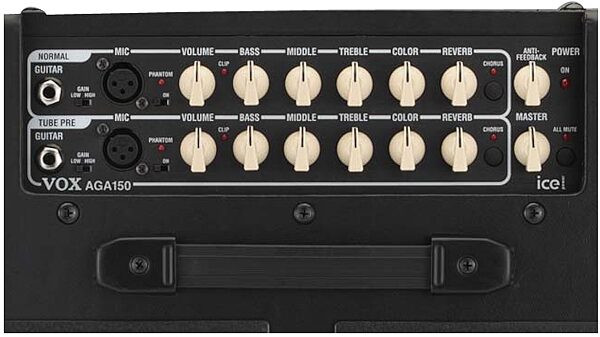 Vox AGA150 Acoustic Guitar Amplifier (150 Watts, 1x6.5"), Controls